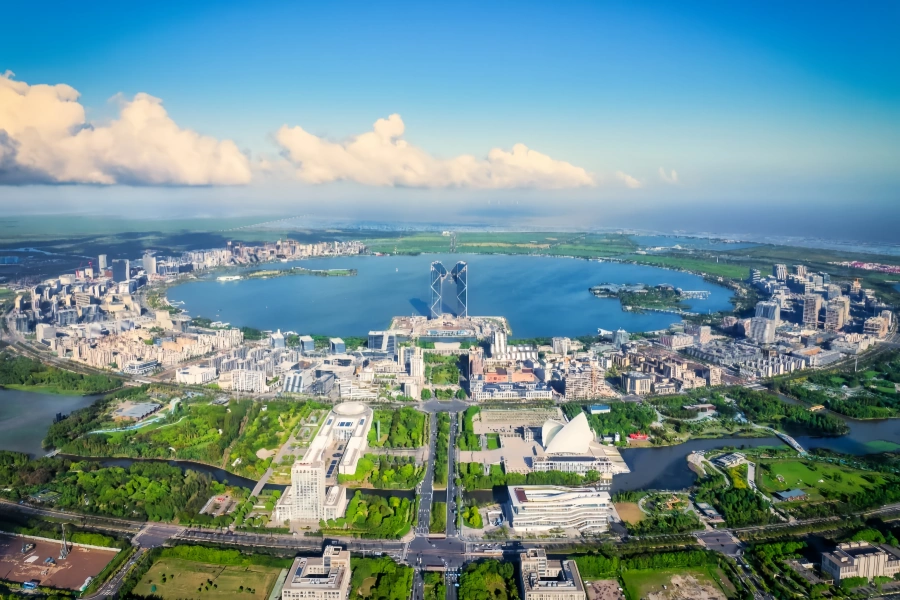 Lac Dishui : un voyage de la planification au cœur bleu de la nouvelle ville côtière