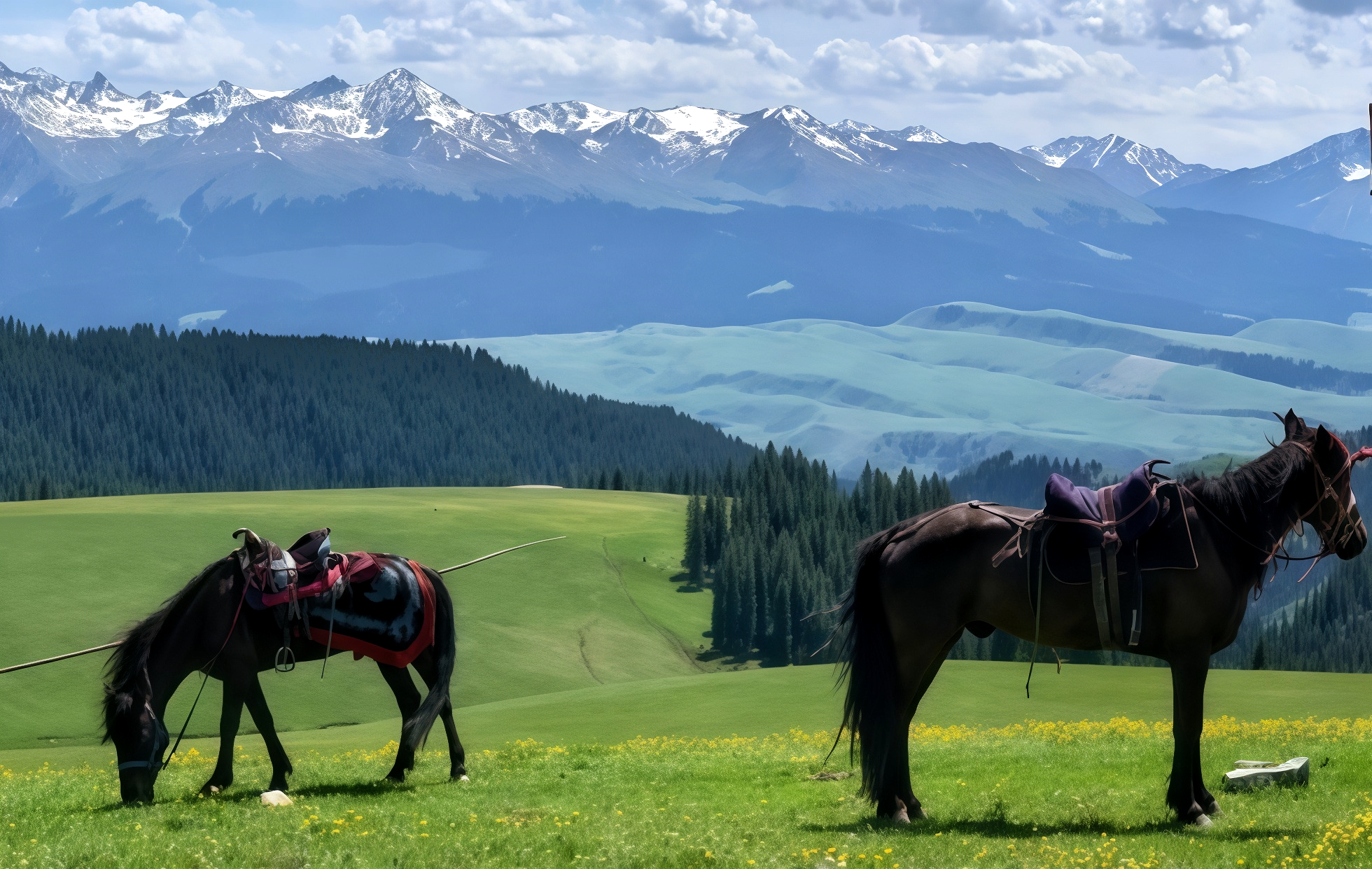 Kalajun Grassland: Una obra maestra idílica de paisajes 