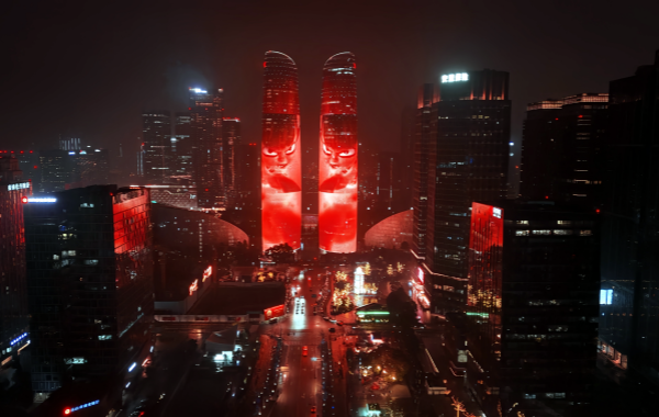Chengdu Twin Towers: una trasformazione fantasy dal punto di vista finanziario alla luce urbana e allo stadio ombra